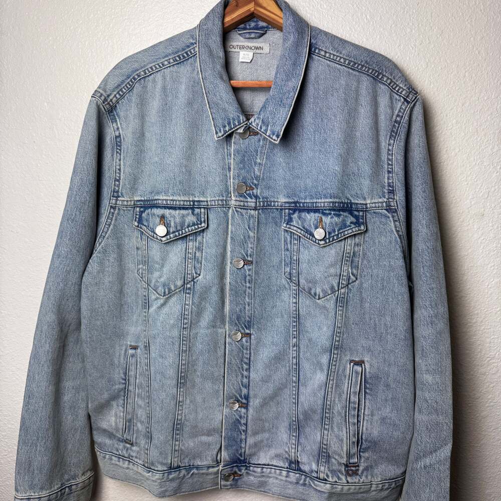 Outerknown Denim Trucker Jacket Light Wash